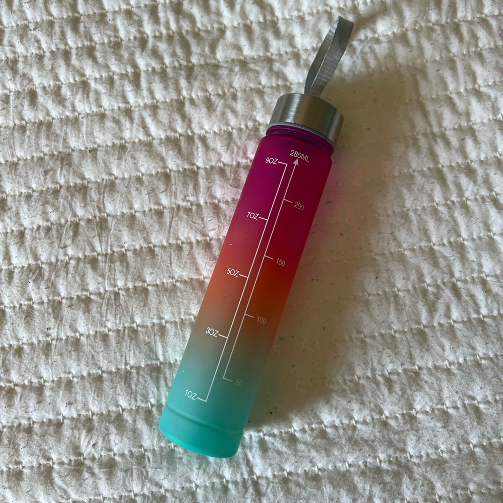 Measured Motivational 10oz water bottle